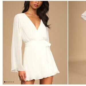 Lulu's Skort Romper White XS
